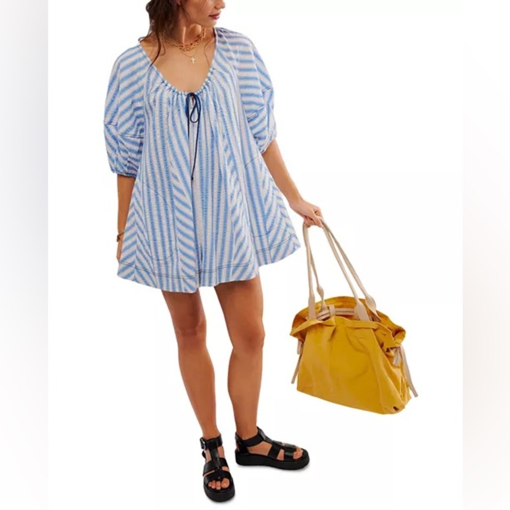 Free People Bop Around Strip Romper, Size XS, Brand New with tag